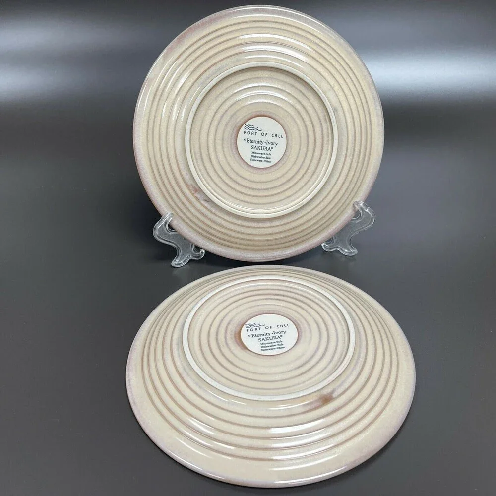 Sakura Eternity Ivory Port‎ of Call Salad Plate Rings 8 3/8